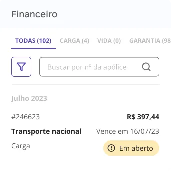 Contratação de seguro empresarial: na imagem, representação de um cliente acessando a plataforma de gestão de seguros na Mutuus Seguros para conferir o valor do prêmio mensal.