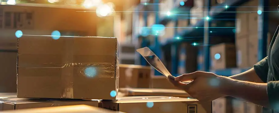 Quanto custa um seguro garantia? Na imagem, trabalhador fiscaliza encomenda, evidenciando a importância de importadores contratarem um seguro garantia aduaneiro, que pode ser cotado com corretora digital
