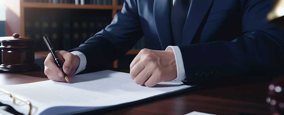 Qual o custo de seguro garantia corretora? Na imagem, microempresário assinando contrato de seguro para garantir cumprimentos de acordo firmado