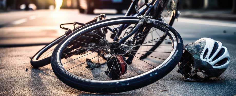 Qual o valor de um seguro de bicicletas? Na imagem, bicicleta e capacete no chão evidenciando a importância de proteger a bike com uma cobertura