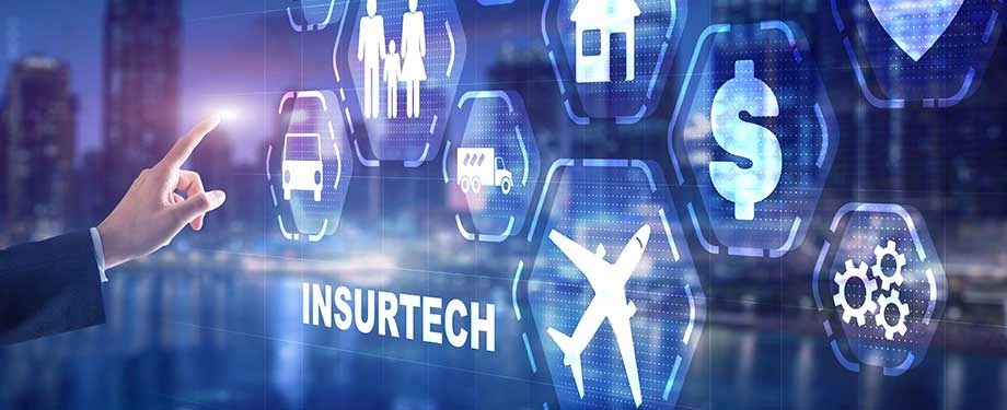 Como funcionam as insurtechs? Na imagem, símbolos de produtos de seguros, como transporte e patrimônio, em alusão às empresas que digitalizam os processos de contratação