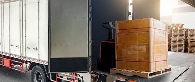 Cobertura ampla A: na imagem, caminhão com carga após a empresa ter contrato seguro de cargas com cobertura ampla A