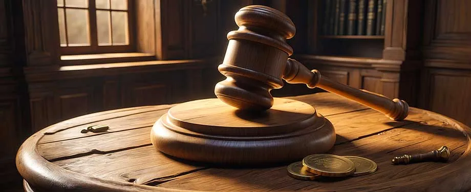 O que quer dizer o artigo 835 do CPC? Na imagem, martelo da justiça representa importância de artigo que regulamenta a penhora de bens