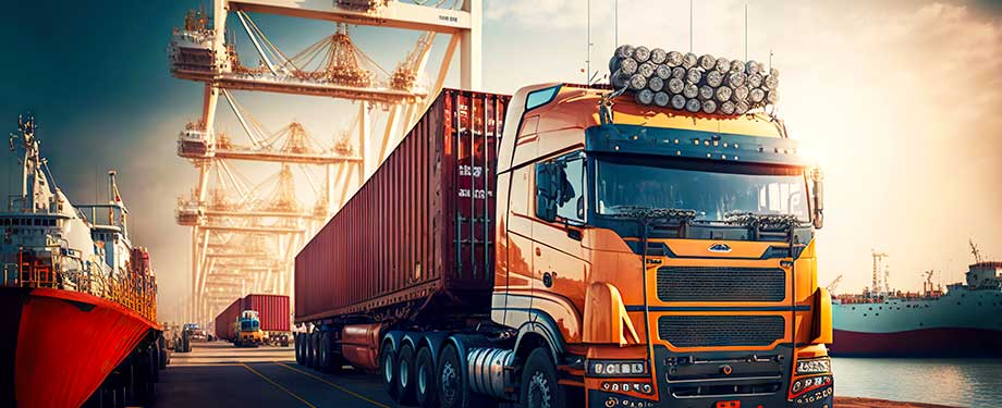 Quais são as vantagens de usar o drawback integrado? Na imagem, caminhão realizando transporte de carga, evidenciando uma das principais vantagens do drawback: redução dos encargos fiscais