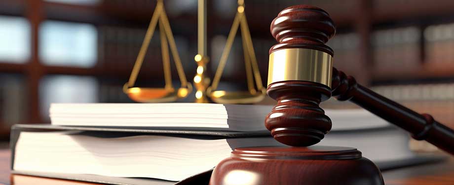 Quando é cabível o Recurso Ordinário Constitucional? Na imagem, martelo e balança da justiça representando o recurso usado para impugnar ou revisar decisões judiciais
