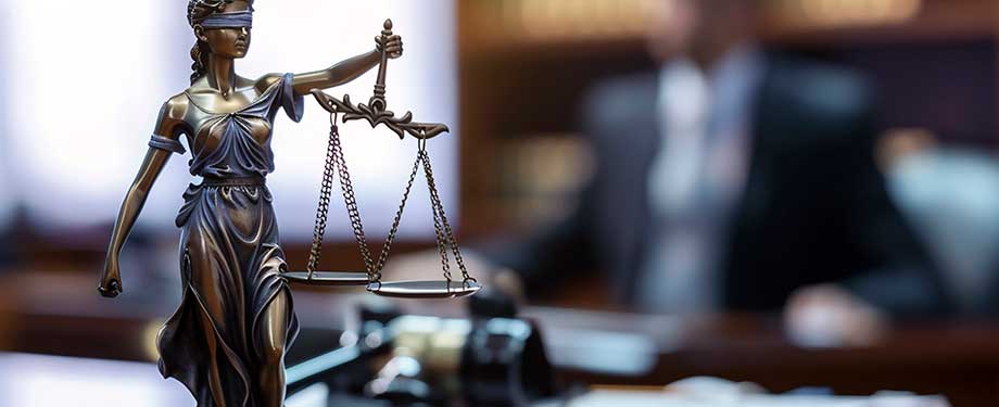 O que cobre o seguro de responsabilidade civil profissional? Na imagem, estátua da justiça representando que a atuação dos profissionais de advocacia pode ser protegida por um seguro