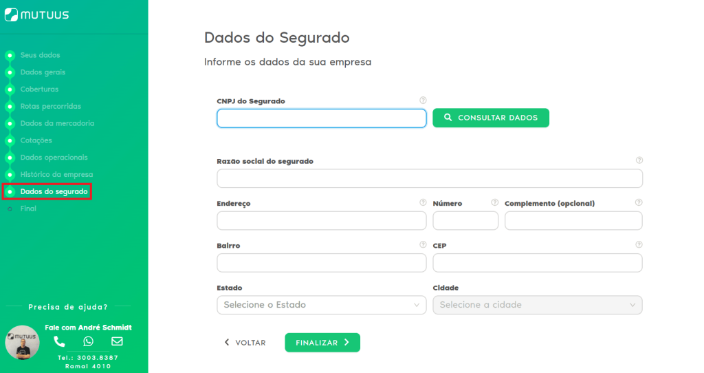cotação-de-seguro-de-carga-dados-do-segurado Cotação de seguro de carga: dados do segurado